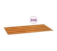 (80 x 44 cm/ 12 pcs) vidaXL Roof Panels Window Metal Roofing Sheet Rib Panel Rusty Corten Steel