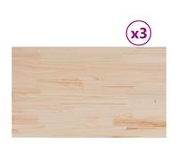 (80 x 47 x2,5 cm/ 3 pcs) vidaXL Table Tops Replacement Dining Table Top Rectangular Solid Wood Pine
