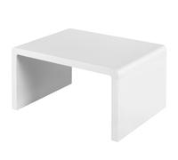 (80 x 60 x 43cm) Charles Jacobs Coffee Table Modern Living Room Rectangle Wooden Side Table Home Furniture White