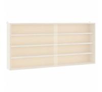 vidaXL Wooden Collector's Display Case with Doors 80x8.5x37cm