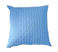 (80 x 80 cm, Blue) Ultrasonic Quilted Embossed Cushion Cover