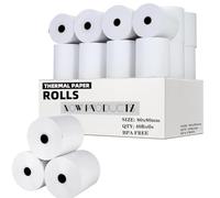 80 x 80 mm Till Rolls BPA Free Thermal Receipt Paper Rolls for PDQ Credit Card Machines, POS, Cash Register Great for Small Business Premium Quality White (40 Rolls)