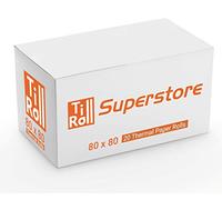 80 x 80 Thermal Till Roll Epos Receipt Paper 1 Box 20 Rolls 12.7mm Core 80x78 Fit Epson TM-T20