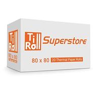 80 x 80 Thermal Till Roll Epos Receipt Paper 1 Box 20 Rolls 80 x 80 x 12.7mm Core 80x78 Fit Orient BTP-R880NP