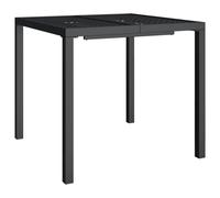 vidaXL Garden Table Anthracite 80x80x72 cm Steel, Grey