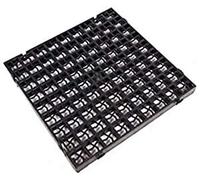 80 x Black Plastic Paving Driveway Grid Turf Grass Lawn Path Gravel Protector Drainage Mat (10 Square Meter)