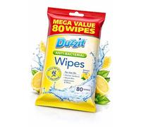 80 x Duzzit Antibacterial Cleaning Wipes Lemon Fresh Surface Wipes Kills 99.9 Percent Bacteria Kitchen Bathroom Multi Purpose Disinfectant Wipes Sold by VR ANGLE (80 count (Pack of 1))