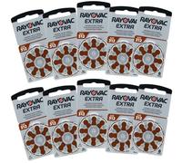 80 x Rayovac AC312 ZA312 BROWN Hearing Aid Batteries 312 312au PR41 V312 DA312