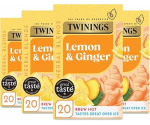 80 x Twinings Herbal Fruit Tea Bags| Peppermint ,Lemon ,Cranberry & Raspberry