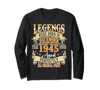 80 Year Old Legend since December 1945 80th Birthday Men Dad Long Sleeve T-Shirt