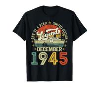 80 Year Old Legend since December 1945 80th Birthday Men Dad T-Shirt