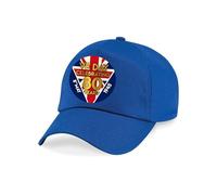80 Years Celebration VE Day Cap - 80th Anniversary Victory in Europe Day Baseball Cap - WWII 1945-2025 Remembrance Unisex Baseball Hat (Bright Royal)