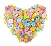 800-1200 Pcs Colourful Buttons for Crafting, Sewing Buttons for Clothes, Round Mixed Assorted Resin Button for Sewing DIY Arts anf Crafts Jeans Cardigans Handmade Decoration
