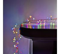 800 LED 5.5m Premier Christmas Indoor Outdoor Multifunction Wire Cluster Lights with Timer in Multicoloured