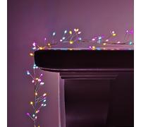 800 LED 5.5m Premier Christmas Indoor Outdoor Wire Cluster Lights with Timer in Rainbow Samuel Alexander Multi One Size