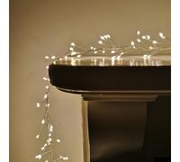 800 LED 5.5m Premier Christmas Indoor Outdoor Wire Cluster Lights with Timer in Warm White