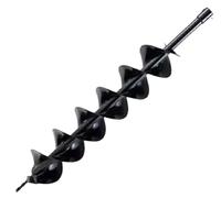 800 mm double-edged spiral manganese steel drill bit, petrol earth drill garden power tool accessory, suitable for piling, drilling, digging holes and planting. (Double leaf 120mm aperture)