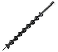 800 mm double-edged spiral manganese steel drill bit, petrol earth drill garden power tool accessory, suitable for piling, drilling, digging holes and planting. (Double leaf 60mm aperture)
