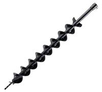 800 mm double-edged spiral manganese steel drill bit, petrol earth drill garden power tool accessory, suitable for piling, drilling, digging holes and planting. (Double leaf 80mm aperture)