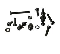 800 Part M3 8mm To 25mm Six-bell Button Screw and Nut Kit, Upgraded Zinc-coated 10.9 Alloy Steel Nuts and Screws Range for DIY Bicycle Motorcycle Repair