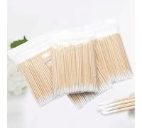 800 Pcs Bamboo Cotton Buds - Wooden Double-Ended Cotton Swabs for Beauty, Nail Art & Precision Cleaning - Hypoallergenic Eco-Friendly Ear Buds with Soft Tips (Baby Care, Makeup, First Aid)