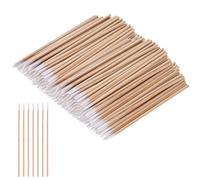 800 Pcs Long Cotton Buds, 3.94 inch Cotton Swabs Wood Sticks with Pointed Tips Applicator for Nail Art Eyebrow Beauty Tattoo Make-up Color Seam Dedicated Dirty Picking Cleaning