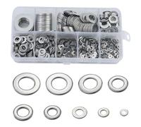 800 Pcs Stainless Steel Flat Washers Assortment Kit - 9 Sizes M2 M2.5 M3 M4 M5 M6 M8 M10 M12 for Screws and Bolts
