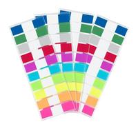 800 Piece Transparent Sticky Tabs, Multi Colored Writable Page Markers for Books, Office Supplies, and Annotation,10 Vibrant Colors for File Tabing