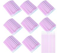 800 Pieces Micro Applicator Brush, BetterJonny Eyelash Extension Brush, Micro Brushes Eyelash Extension for Make-Up, Dental and Oral (Light Purple)
