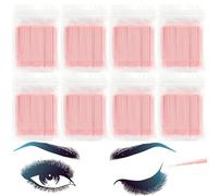 800 Pieces Microswabs for Eyelash Extensions, 10CM Lash Cotton Swabs, Microfiber Wands Brush for Lash Removal, Clean Mascara (Simple Packaging)-(Pink)