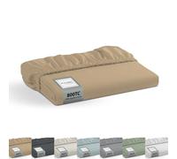 800 TC King Size 100% Egyptian Cotton Fitted Sheet Soft Sateen Weave Deep Pocket Fits Mattress up to 16" Luxury Hotel Quality Bedding Washable Fitted Bottom Sheet 84 Inches x 72 Inches |Beige