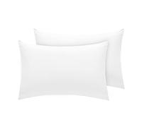 800 Thread Count - House Wife Pillow Cases - 100% Pure Egyptian Cotton Sateen Super Soft Hotel Quality Bedding, 2 House Wife Pillow Cases - White