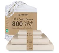800 Thread Count Sateen Bedding Set 100% Cotton 4 Piece Bedding Set Solid Sheets Sateen Weave King Size White Threadmill Home Linen.