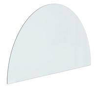 (800 x 500 mm) vidaXL Fireplace Glass Plate Half Round Glass Panel Arch Glass Multi Sizes