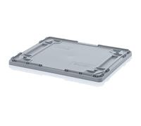 800 x 600 Euro Lid - Perfect for Euro Stacking Heavy Duty Plastic Storage Containers Boxes Crates GREY (800 x 600mm LID ONLY)