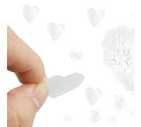 8000 Pcs Biodegradable Table Decorations, 80 g White Heart Shaped Table Decoration Paper for Wedding, Valentines, Christmas, Anniversary, Birthday