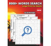 8000+ Word Search Large Print: Great Puzzle Time for Word Enthusiasts: Puzzle Fun Without Eye Strain
