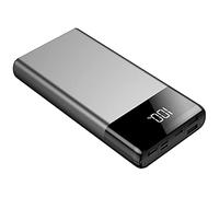 80000Mah Power Bank Portable Battery Charger, Ultra High Capacity Led External Compatible Usb Powerful Charger,Silver