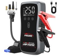 8000A Jump Starter Power Pack with Air Compressor, 25000mAh Car Battery Booster Jump Starter (All Gas/10L Diesel), 150PSI Car Starter Power Pack, Jump