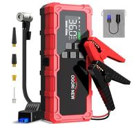 8000A Jump Starter with Air Compressor, 26800mAh 150PSI Portable Car Battery Jump Starter (All Gas/16L Diesel), 12V Supersafe Jump Box Car Battery Booster with Jumper Cables, Lights, Cigarette Lighter
