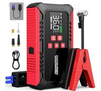 8000A Jump Starter with Air Compressor, 26800mAh Car Battery Jump Starter (All Gas/16.0L Diesel) with 150PSI Auto-Shutoff Tire Inflator, 12V Jump Box Car Battery Jumper Starter Portable