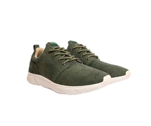 8000Kicks Explorer V2 | Water-Repellent and Vegan Hemp Shoes | Lightweight and Comfortable | Trainers for Men and Women, dark green, 10 UK