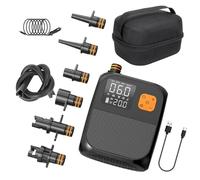 8000Mah 25PSI Electric Paddle Board Pump, 80w 120L/Min Rechargeable Sup Pump, Portable Sup Air Pump, Led Touchable Screen Dual Stage Inflation&Deflation, Suitable for Kayaks Sails Sup Electric Devices