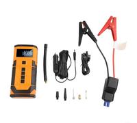 8000mAh Car Jump Starter with Air Compressor 12V Battery Booster Pack Portable Power Bank with LED Light 150PSI Tire Inflator Type-C Charging