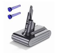 8000mAh For Dyson V7 Battery Replacement, 21.6v Li-ion Battery for Dyson SV11 with 2 Filters, Compatible with V7 Animal Fluffy Trigger Motorhead and Total Series Vacuum Cleaner with 2 Filters