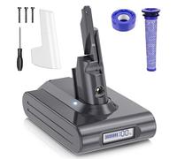 8000mAh for Dyson V7 Replacement Battery, Li-ion Battery for Dyson V7 SV11 Compatible with Animal Fluffy Motorhead Trigger Absolute and Total Series Vacuum Cleaner with 2*Filters,1*Screwdriver