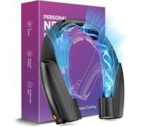 8000mAh Portable Neck Fan, Neck Air Conditioner with 6 Powerful Speeds, Hands-Free 360° Cooling Neck Fan, Rechargeable USB Fan Bladeless Wearable Foldable Mini Fan for Men Women Home Office Outdoor