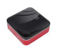 8000mAh Power Bank with LED Display, Red, for Travel | LED Display, Compact Portable Charger, Red