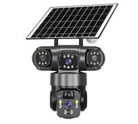 8000mAh Solar WiFi Security Camera with 30M Infrared Distance and Enhanced (Black)