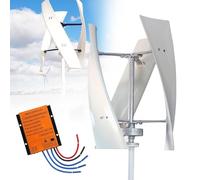 8000W No Noise Vertical Wind Turbine Generator with MPPT Controller, 220V/12V/24V/48V Magnetic Levitation for Home and Street Lighting - Efficient Renewable Energy Solution